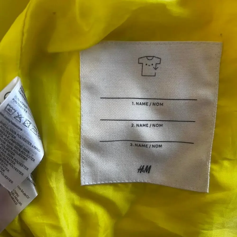 Yellow hm pikachu rain jacket